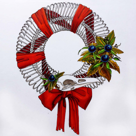 Венок-скелет