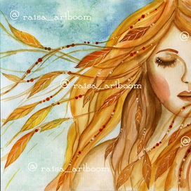 Я осень в волосы вплету