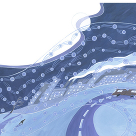 Иллюстрация к авторской книге "Звездопад в феврале"