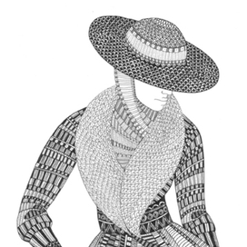 Дамочка в шляпке