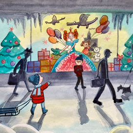 Фрагмент иллюстрации "Ветрина"