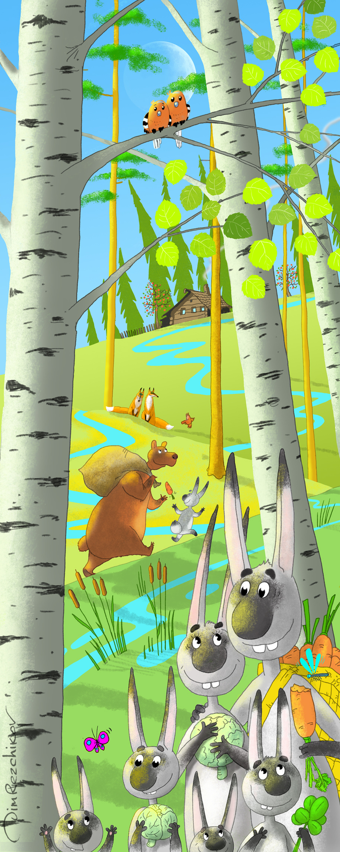 Осенние зайцы. Сентябрь )