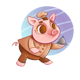 поросёнок-поваренок