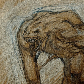 Скетч выдуманного монстра.