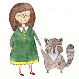 Груша с енотом