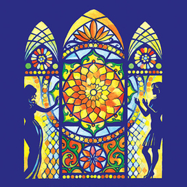 Иллюстрация и дизайн обложки для книги "Свет и тени Востока"