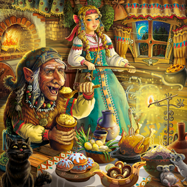 сказка про Василису и бабу Ягу