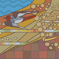 Полоса с птицей