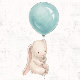 Зайка на шарике 