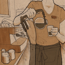 Обложка для меню. Back