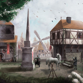 Средневековая деревня