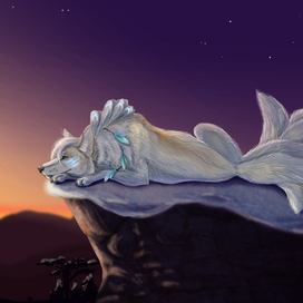 Волк на утёсе