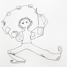 Скоморох-жонглёр