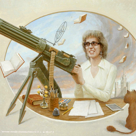 Портрет художника-иллюстратора Елены Михайловны Володькиной