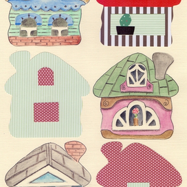 Аппликация Дом