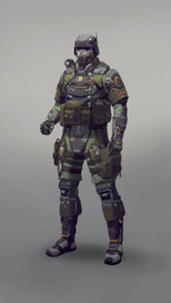 Концепт футуристичной брони