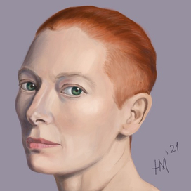 Портрет Тильды Суинтон