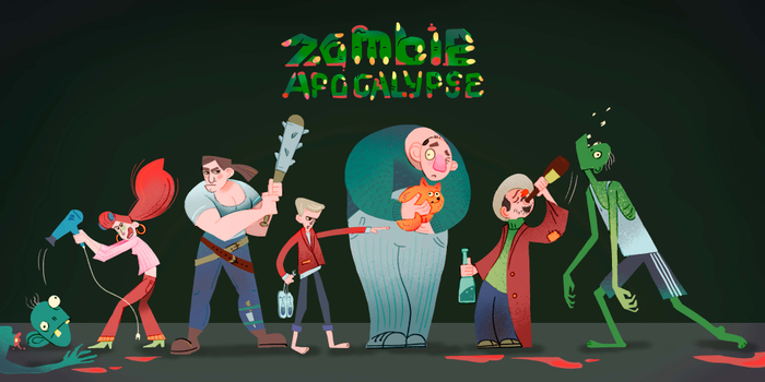 Линейка персонажей "Выживаеющие в зомби-апокалипсисе"