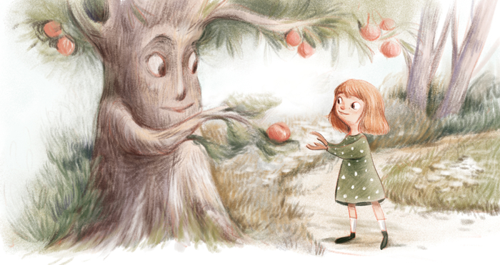 Иллюстрация для книги из серии "Полезные сказки"