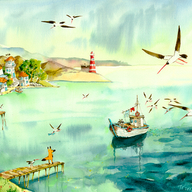 Левый берег города Лиса