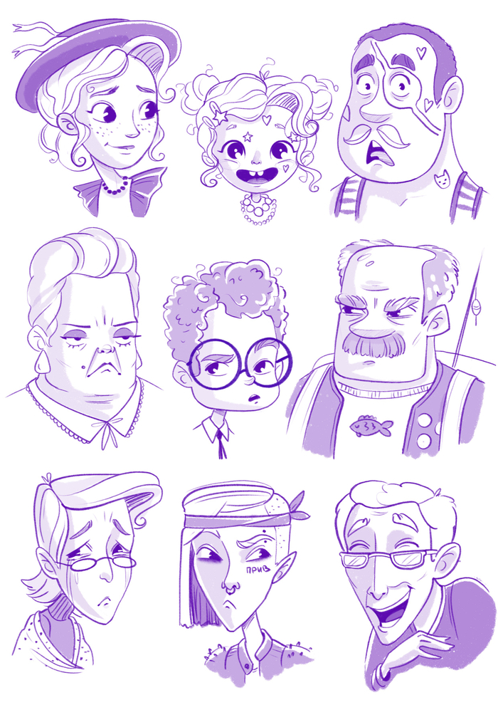 Эмоции персонажей