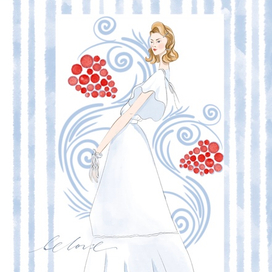 fashion illustration a la russe