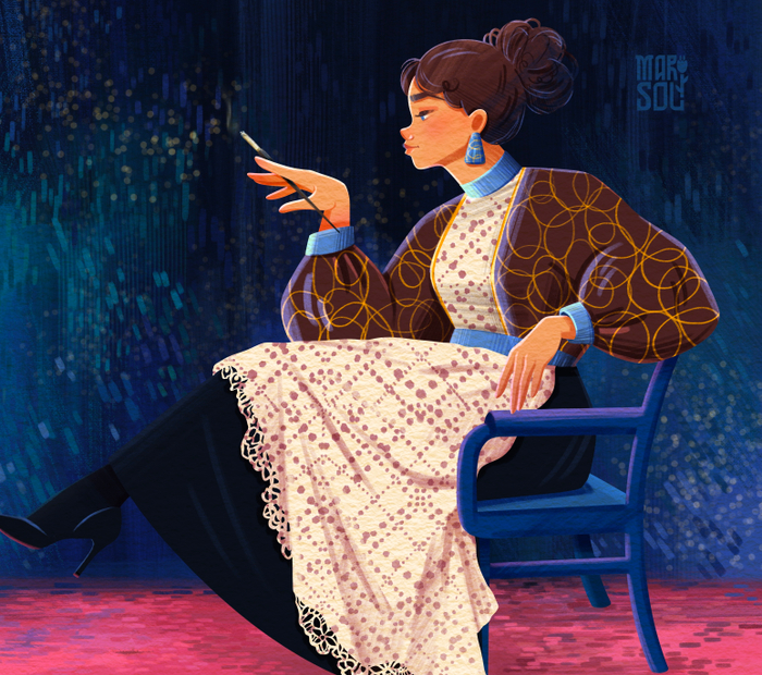 Дама с сигаретой