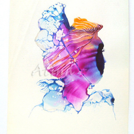 Портрет. монотипия