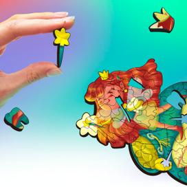 Фигурный пазл зубная фея