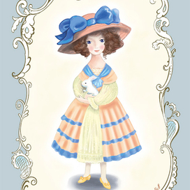 Девочка с кроликом