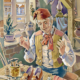 Братья Гримм "Сапожник и гномы"