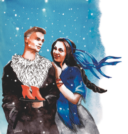 иллюстрация к книге Гоголя "Ночь перед Рождеством"