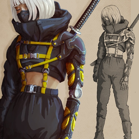 Девушка с катаной