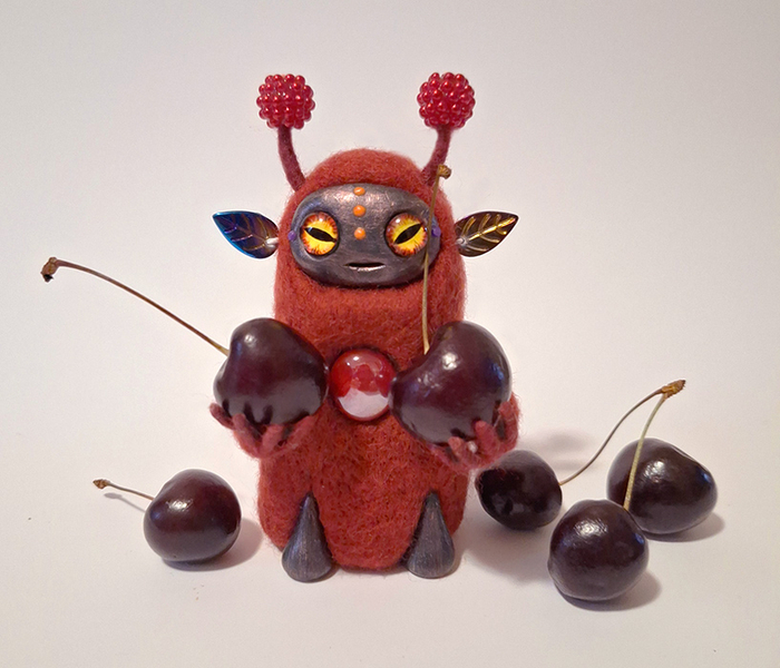 Любительница черешни