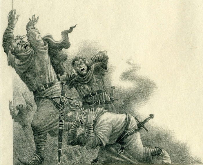 ДЖОН РОНАЛЬД РУЭЛ ТОЛКИН "ХОББИТ" ИЛЛЮСТРАЦИЯ.