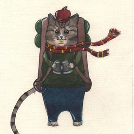 кот путешественник