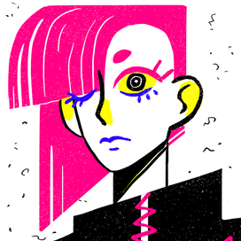 Pink head