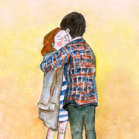 Акварельные обнимашки )