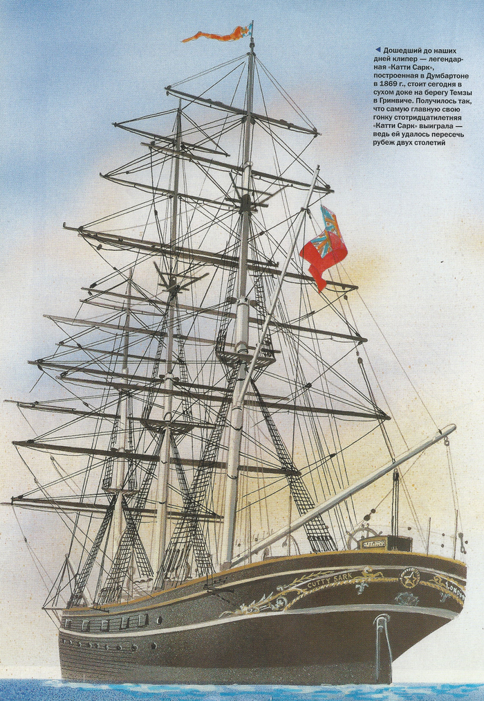 Легенда парусного  клиперногофлота "Кати Сарк",