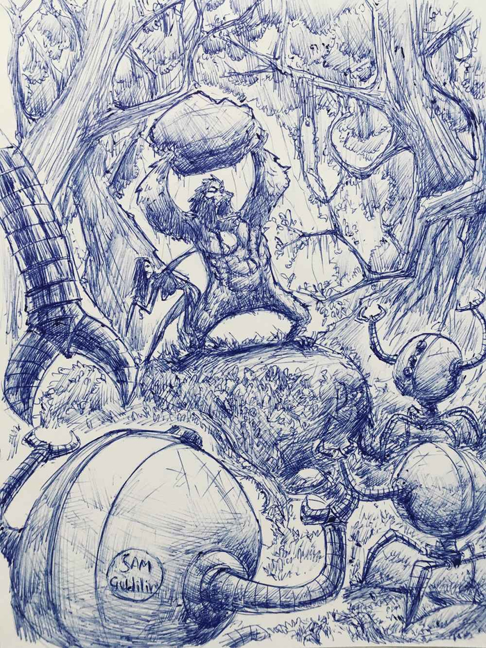 Король джунглей против роботов