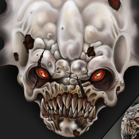 наклейка для мото шлема 001