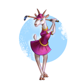 Коза-гольфистка