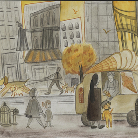 Book illustration_NY_pitty and the city