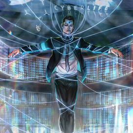 Арт по мотивам игры "Detroit Become Human"