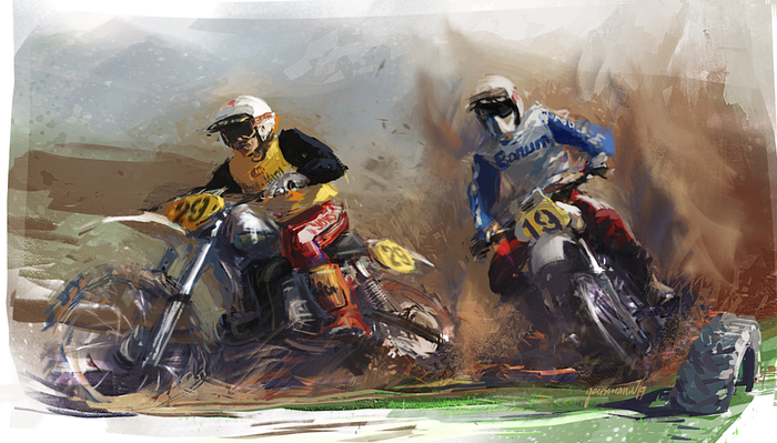 Дуэль. Мотокросс.