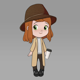 Девушка чиби