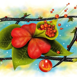 по-моему, с Марса... яблоня