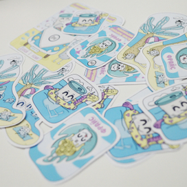 Стикеры для кофейни