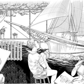 illustration for vk.com/lit__book   "Валькины друзья и паруса"  Крапивин Владислав