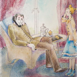 для сказки в детский журнал "Кот в мешке"